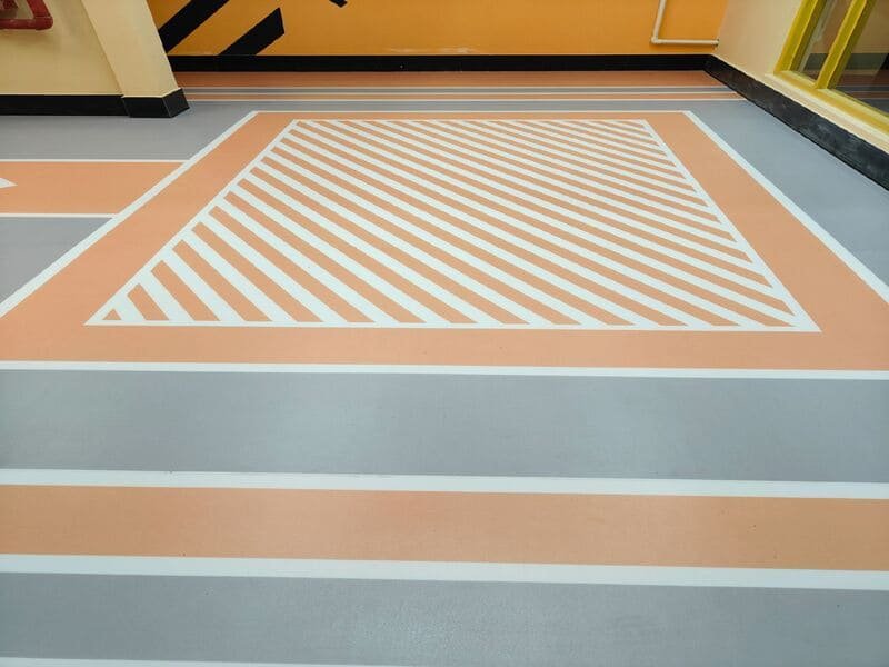 PVC flooring layer structure diagram